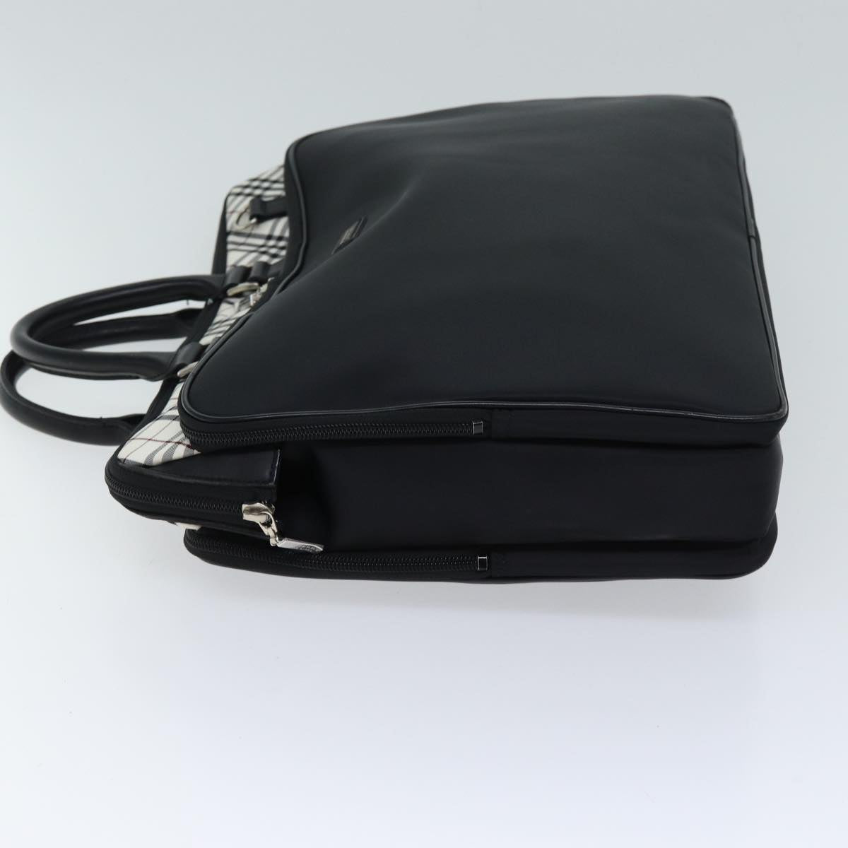 Burberry Black label Hand Bag Canvas 2way Black Auth 70792