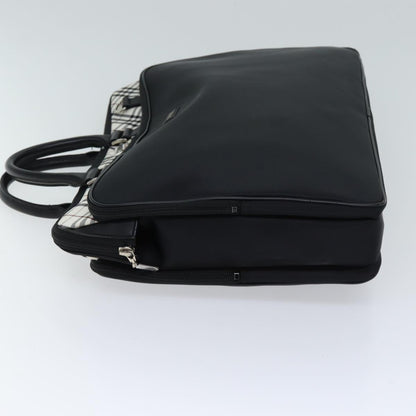 Burberry Black label Hand Bag Canvas 2way Black Auth 70792