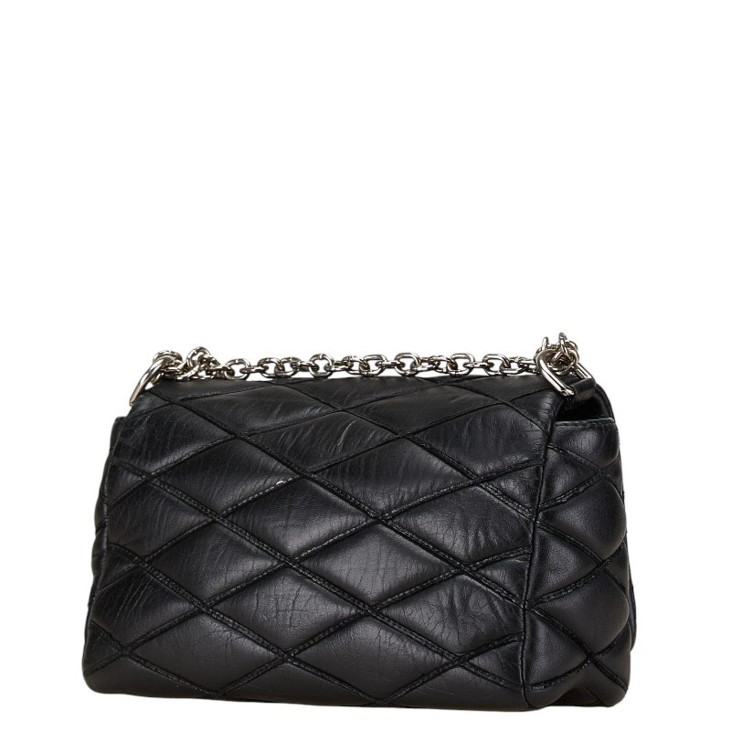 Louis Vuitton Malletage  Noir Leather Shoulder Bag