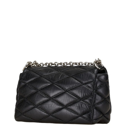 Louis Vuitton Malletage  Noir Leather Shoulder Bag