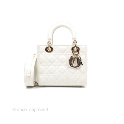 Christian Dior Small Lady Dior My ABCDior Bag Latte Cannage Lambskin