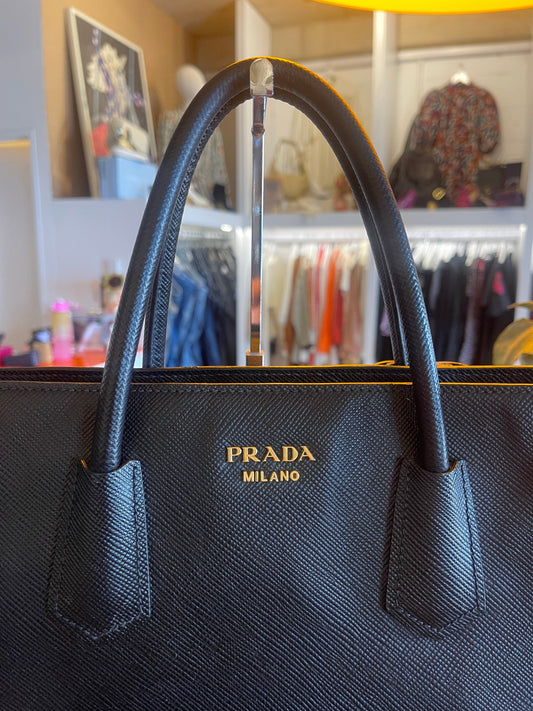 Prada Saffiano Front Pocket Tote Bag