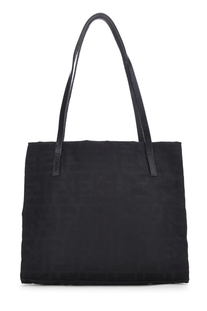 Fendi,  Black Zucca Nylon Tote Small, Black