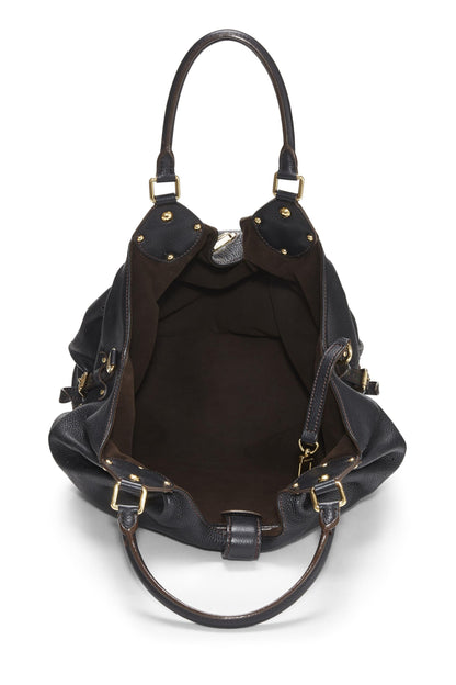 Louis Vuitton,  Black Monogram Mahina Large, Black