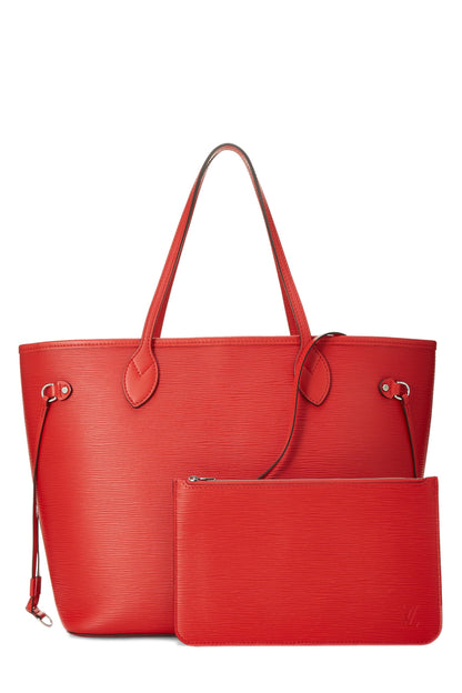 Louis Vuitton,  Rouge Epi Neverfull MM NM, Red