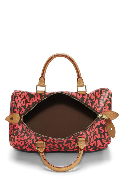 Louis Vuitton,  Stephen Sprouse x Louis Vuitton Monogram Pink Graffiti Speedy 30, Pink