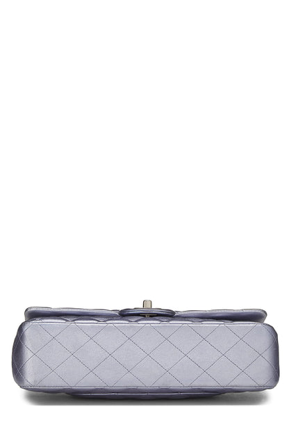 Chanel,  Metallic Purple Quilted Lambskin Classic Double Flap Medium, Purple