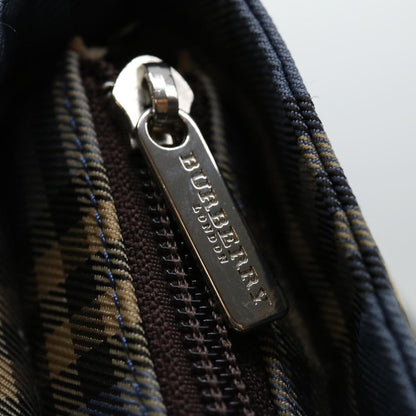 Burberry Nova Check Blue Label Hand Bag Canvas Blue Auth 71025