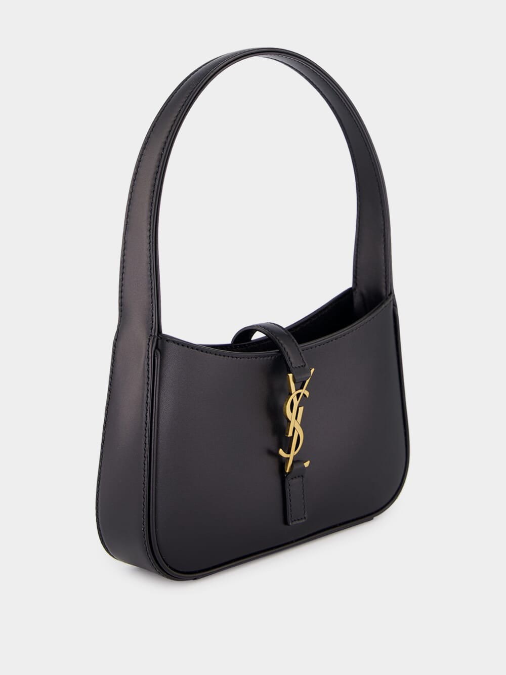 Black Mini Le 5 À 7 Leather Bag