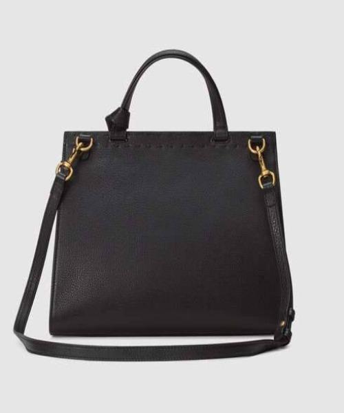 Gucci GG Marmont Small Top Handle Bag Lightweight Leather Black