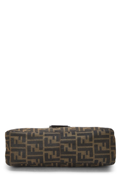 Fendi,  Brown Zucca Canvas Shoulder Bag, Brown