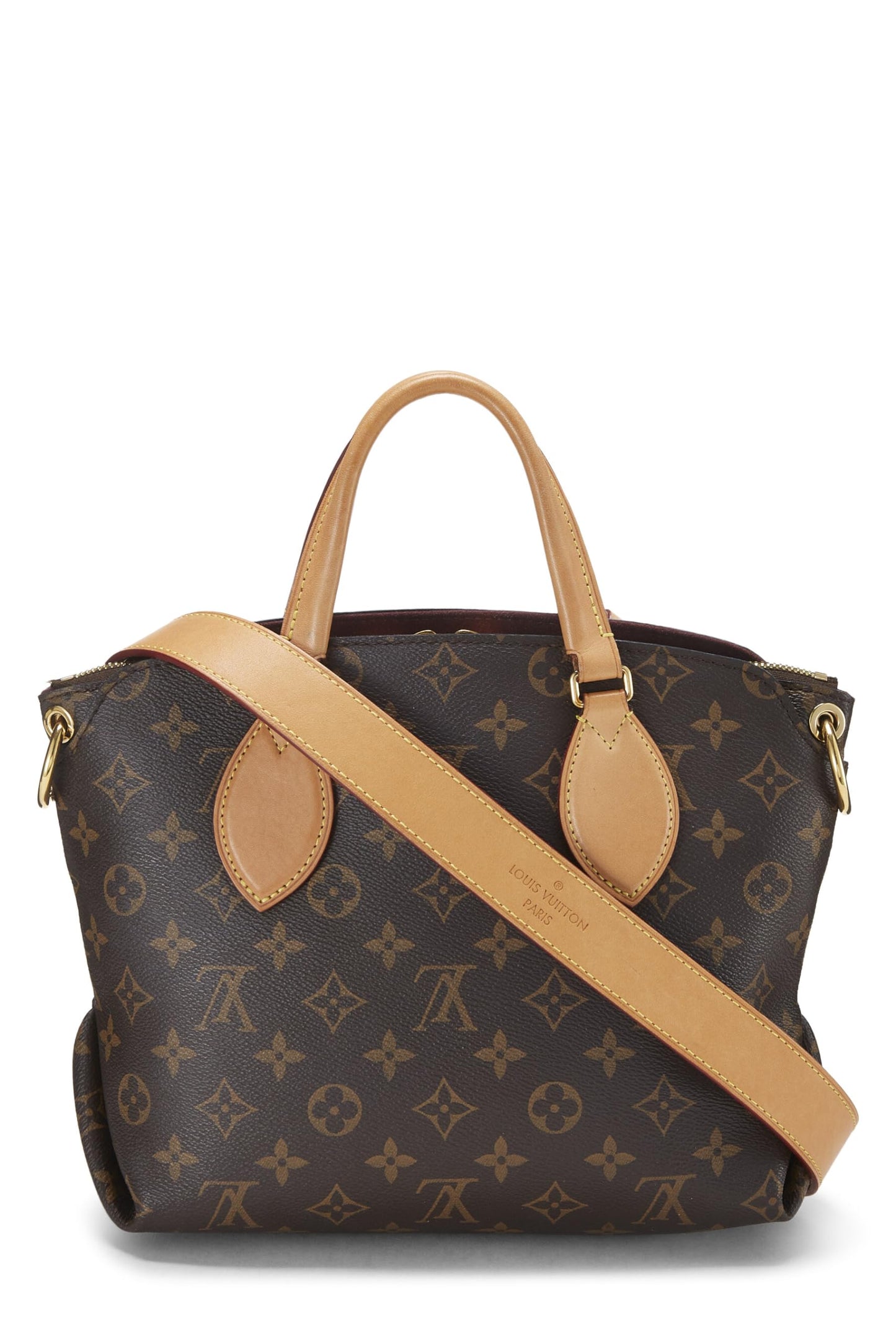 Louis Vuitton,  Monogram Canvas Flower Zip Tote PM, Brown
