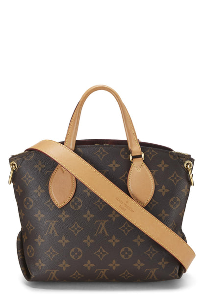 Louis Vuitton,  Monogram Canvas Flower Zip Tote PM, Brown