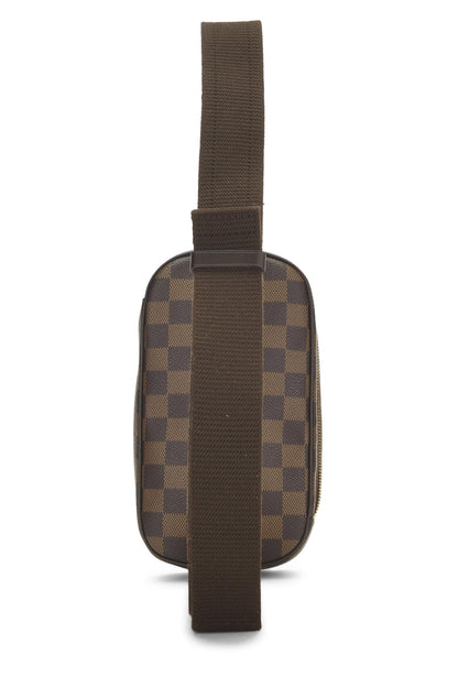 Louis Vuitton,  Damier Ebene Canvas Pochette Gange, Brown