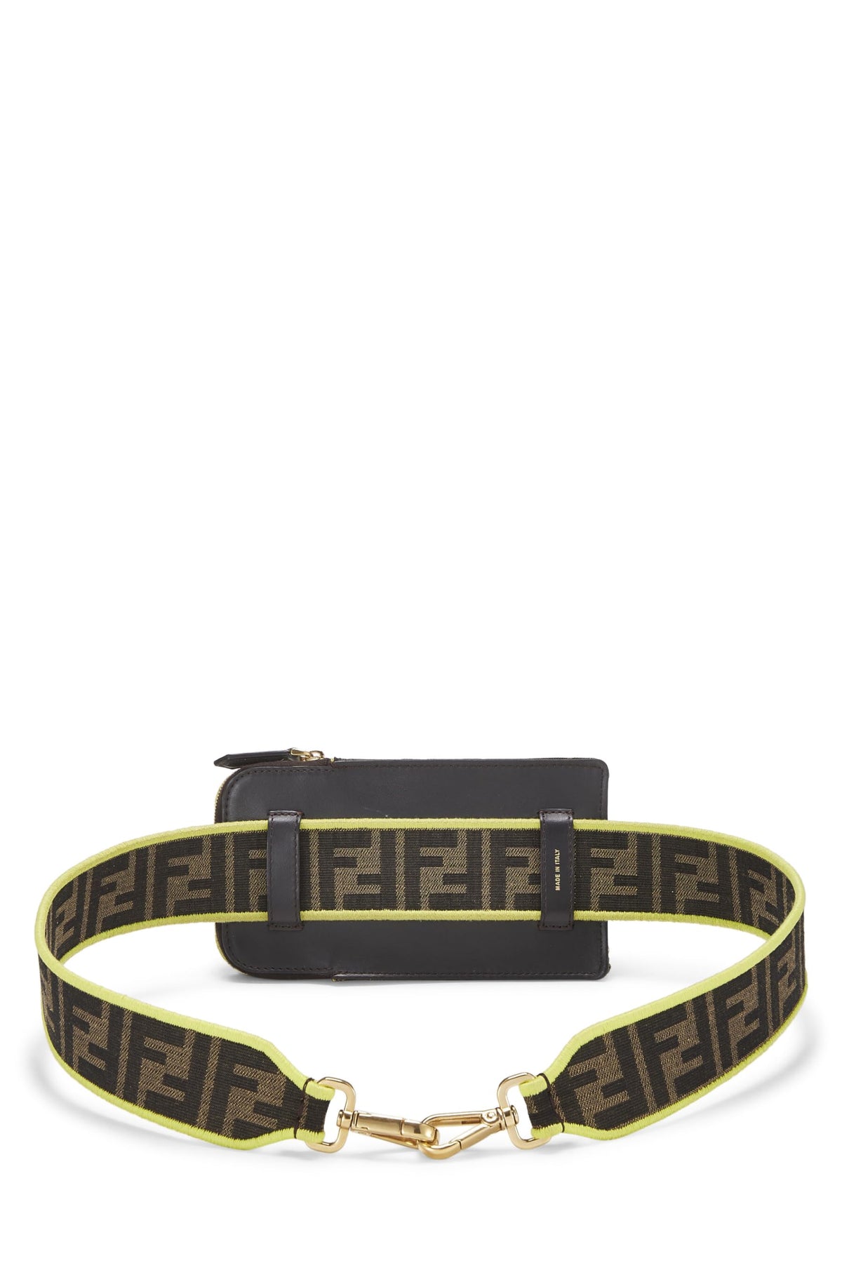 Fendi,  Yellow Zucca Coated Canvas 1974 Strap You, Yellow