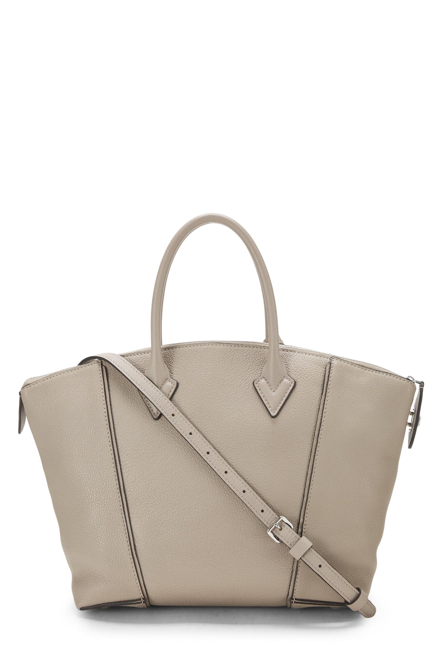 Louis Vuitton,  Grey Taurillon Soft Leather Lockit MM, Grey