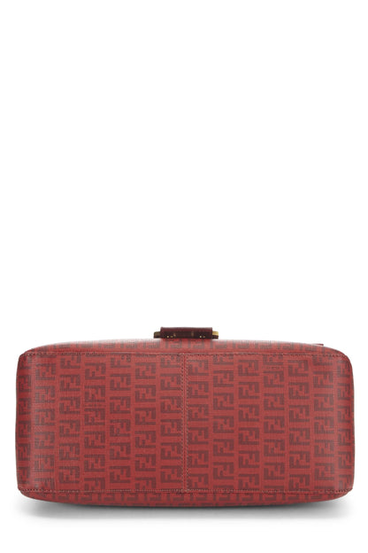 Fendi,  Red Zucchino Coated Canvas Mama, Red
