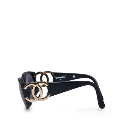 Chanel Cocomark Gold  Wellington un Glasses 02461 Black    CHANEL