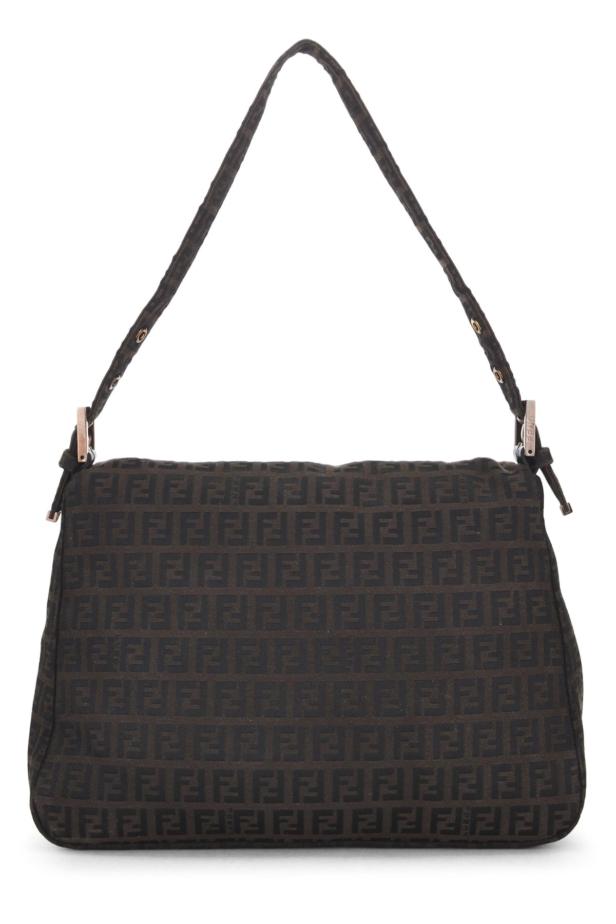 Fendi,  Brown Zucchino Canvas Mama, Brown