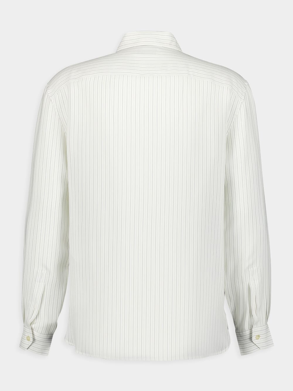 Striped Silk Satin Shirt