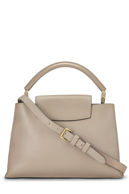 Louis Vuitton,  Grey Taurillon Capucines GM, Grey