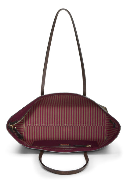 Fendi,  Purple Zucca Coated Canvas Roll Tote, Purple
