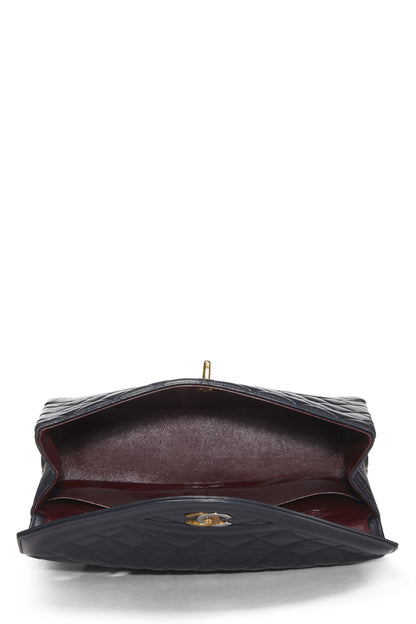 Chanel,  Navy Quilted Lambskin Paris Limited Flap Medium, Navy