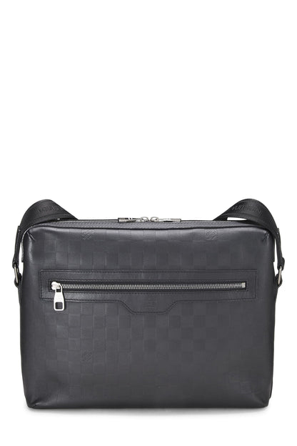Louis Vuitton,  Black Damier Infini Calypso MM, Black