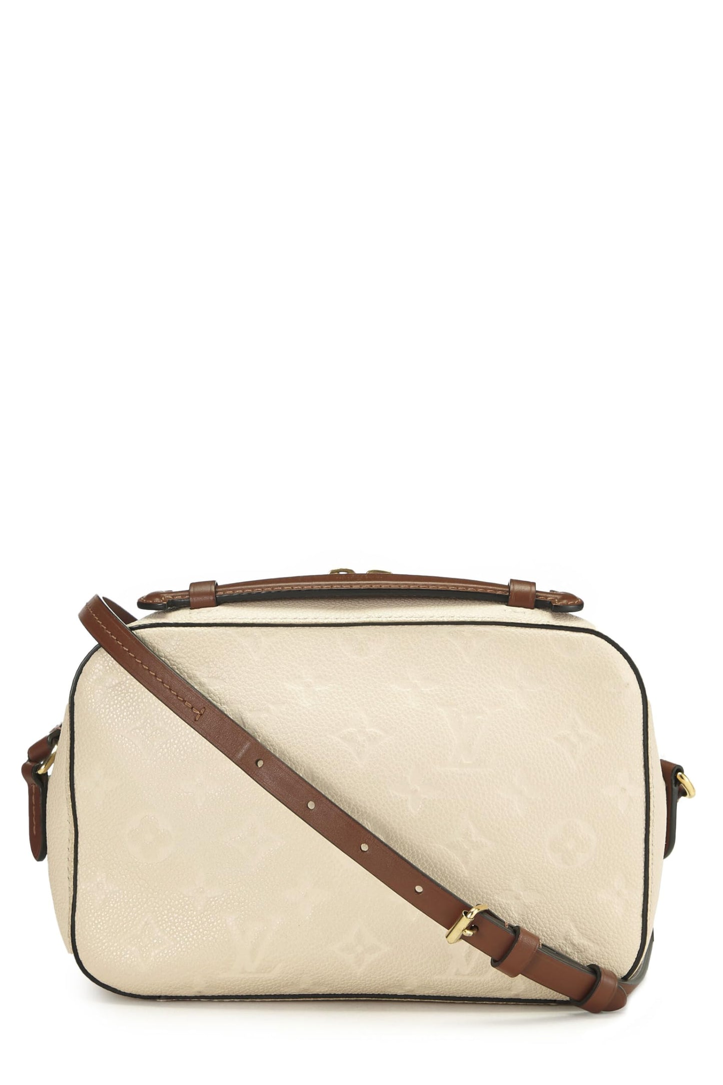 Louis Vuitton,  Beige Monogram Empreinte Saintonge, Beige