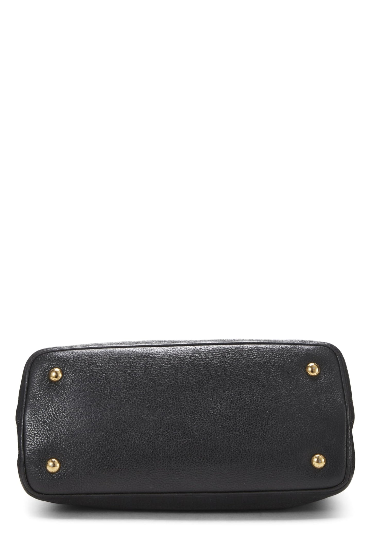 Prada,  Black Vitello Daino Convertible Handbag Small, Black