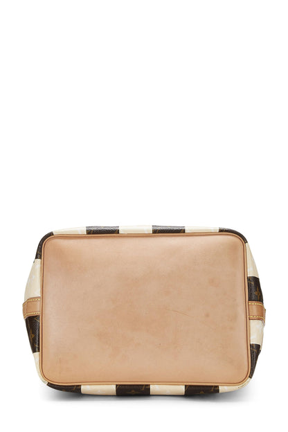 Louis Vuitton, Womens  Monogram Canvas Cream Rayures Noé Petite, Cream, Small