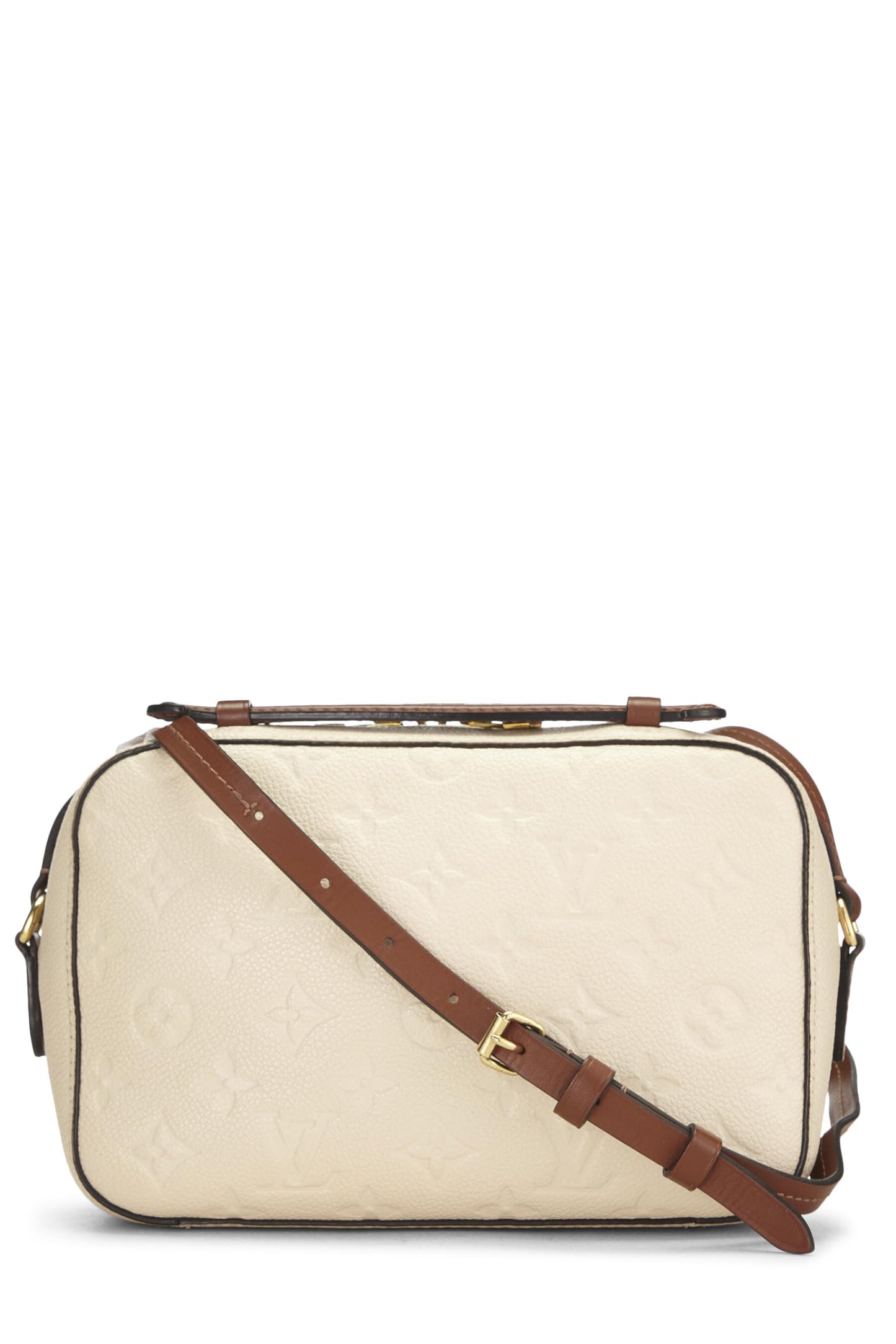 Louis Vuitton,  Beige Monogram Empreinte Saintonge, Beige