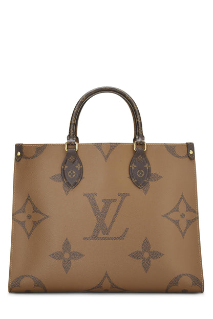 Louis Vuitton,  Monogram Reversed Giant On The Go MM, Brown