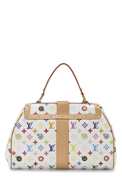 Louis Vuitton,  Takashi Murakami x Louis Vuitton White Multicolore Eye Love Monogram Sac Retro GM, White