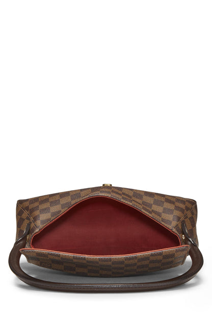Louis Vuitton,  Damier Ebene Canvas Looping PM, Brown