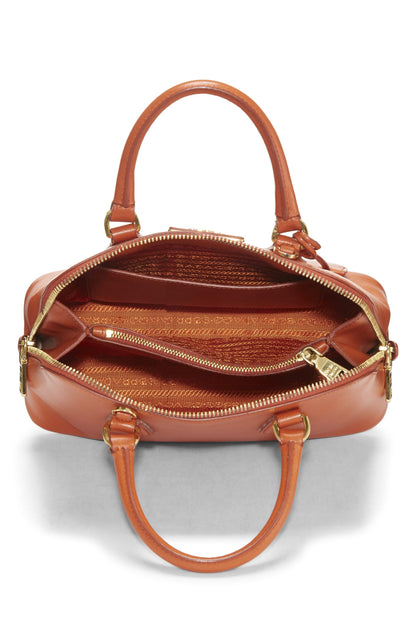 Prada,  Orange Saffiano Promenade Small, Orange