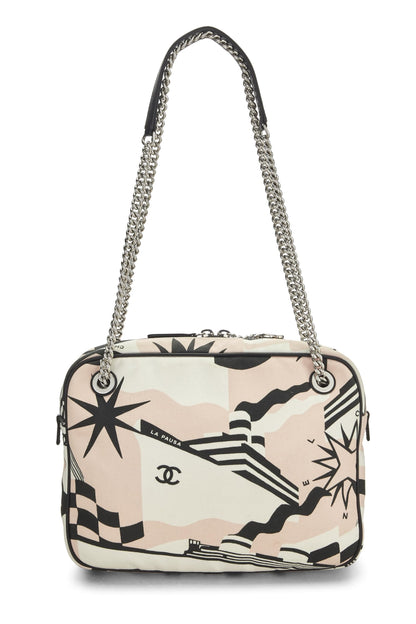 Chanel,  Pink Canvas La Pausa Camera Case Small, Pink