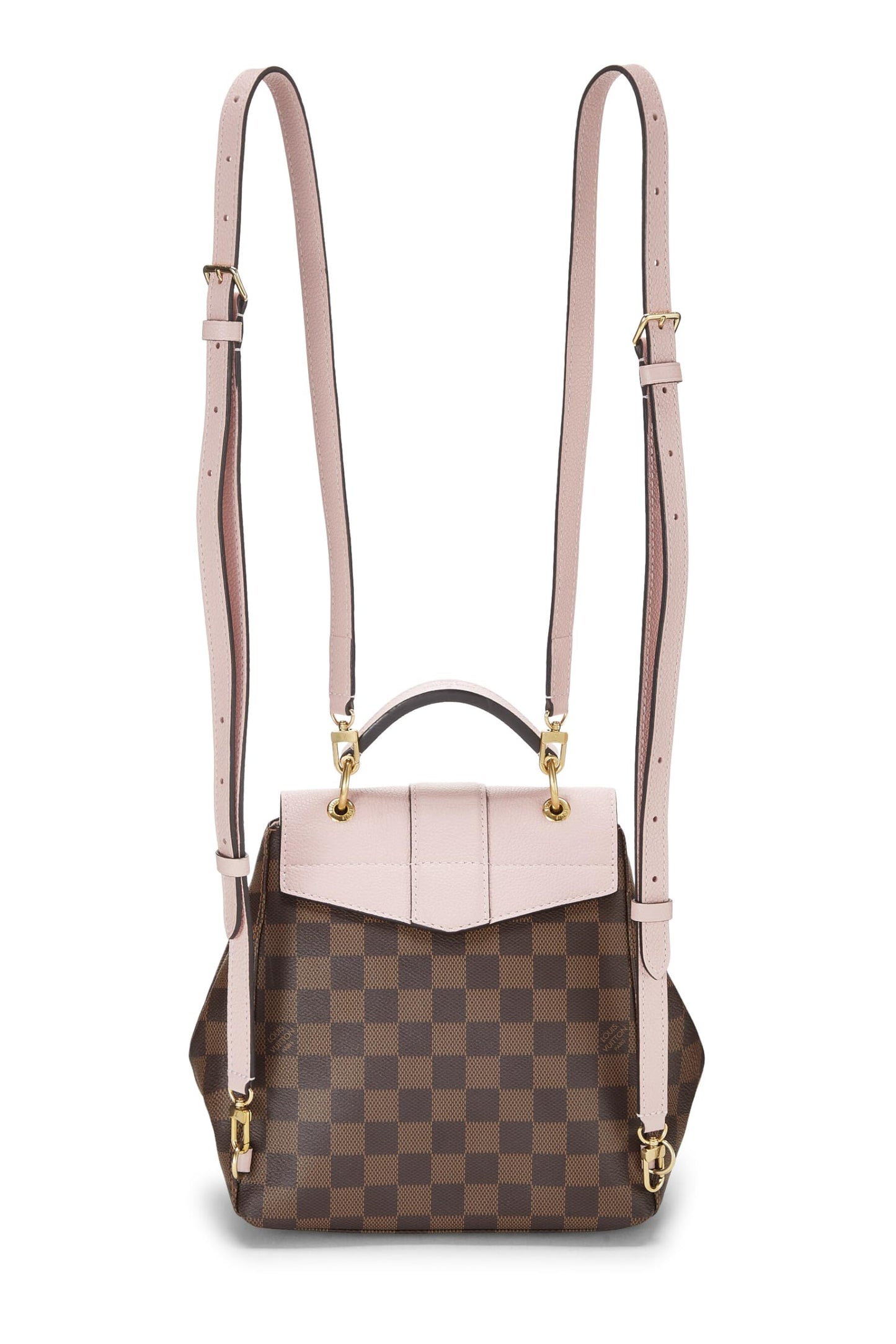 Louis Vuitton,  Pink Damier Ebene Clapton Backpack, Pink