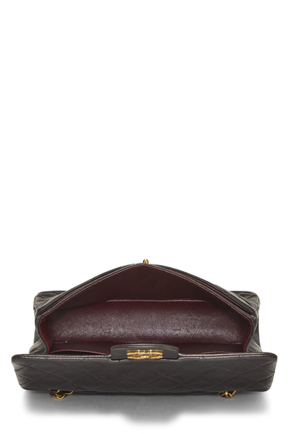Chanel,  Black Quilted Lambskin Classic Double Flap Small, Black