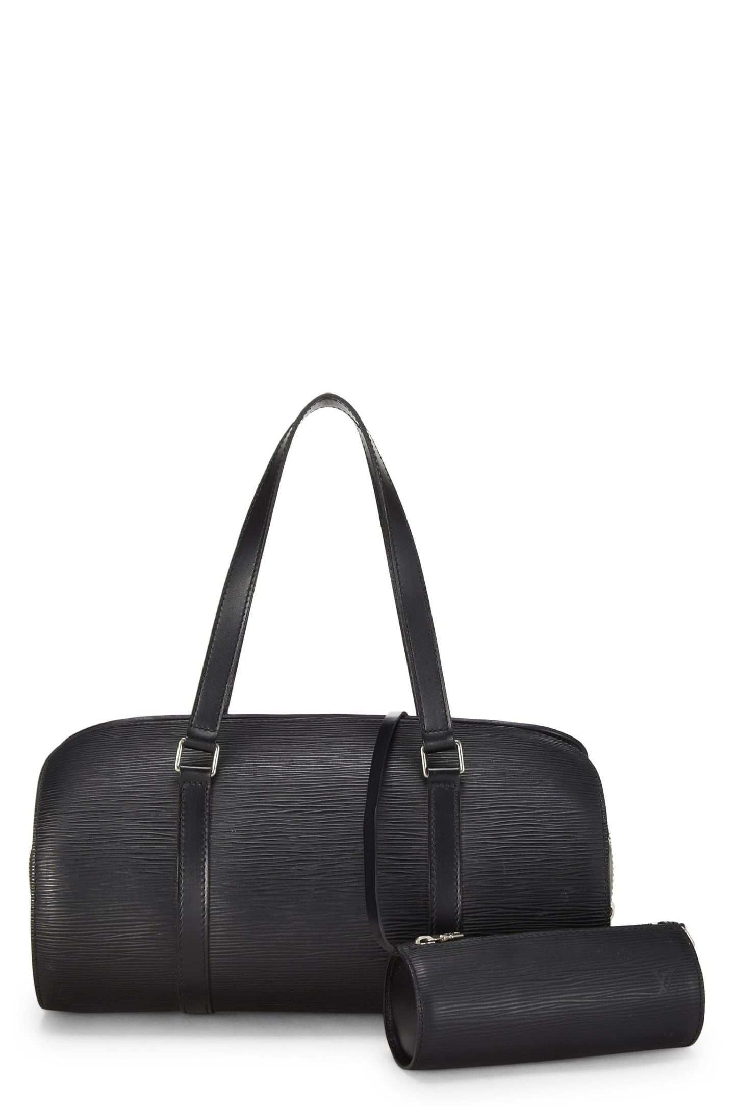 Louis Vuitton,  Black Epi Soufflot & Mini Set, Black