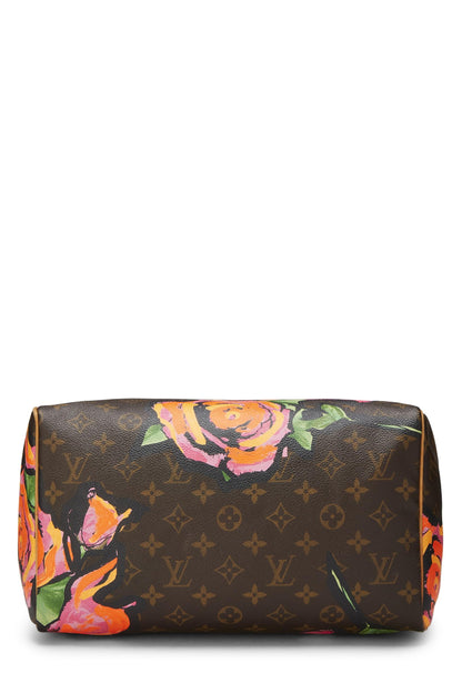 Louis Vuitton,  Stephen Sprouse x Louis Vuitton Monogram Roses Speedy 30, Brown