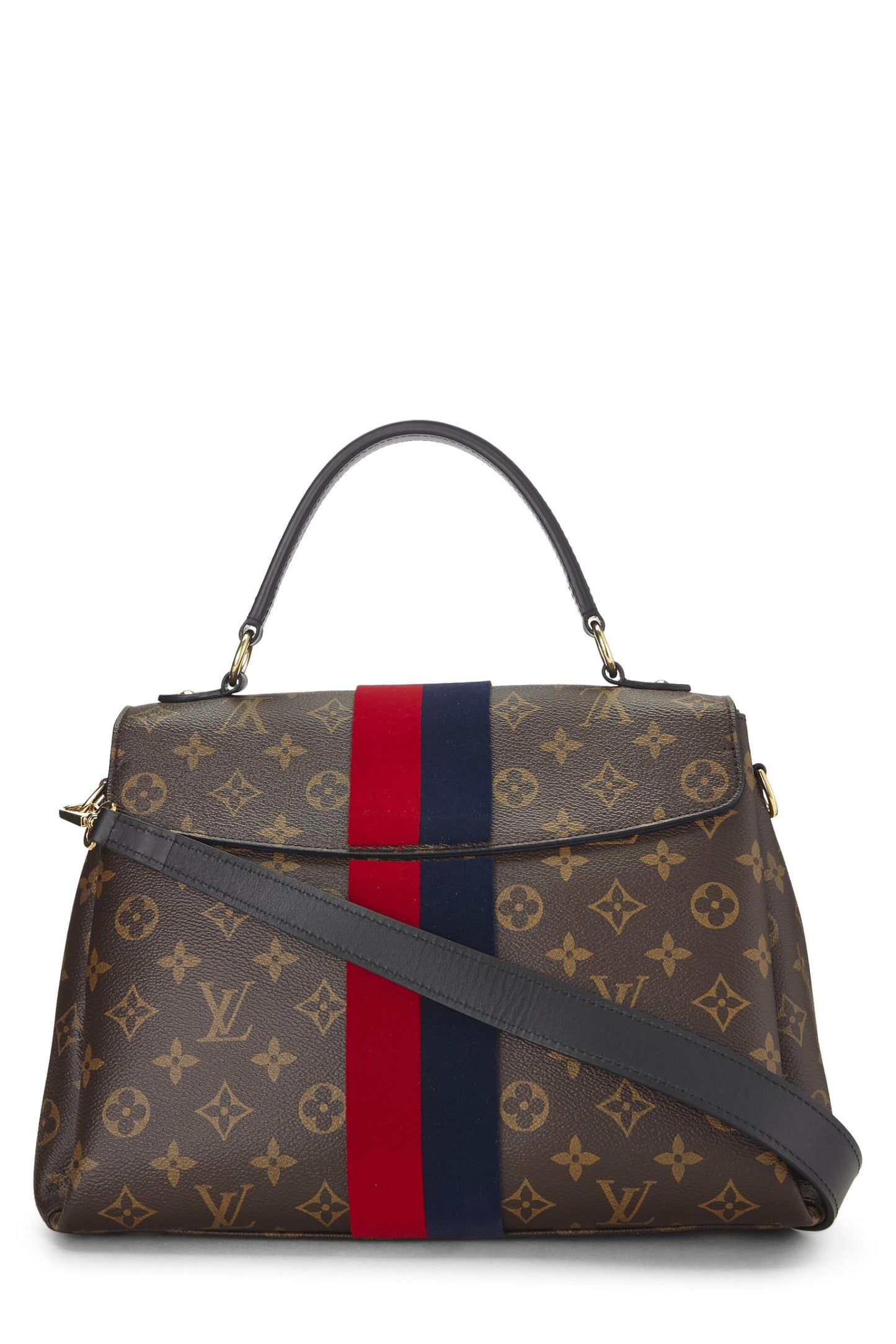 Louis Vuitton,  Monogram Canvas Striped Georges MM, Red