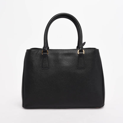 Prada Black Saffiano Lux Medium Galleria Tote