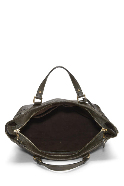 Louis Vuitton,  Green Monogram Mahina Leather Stellar PM, Green