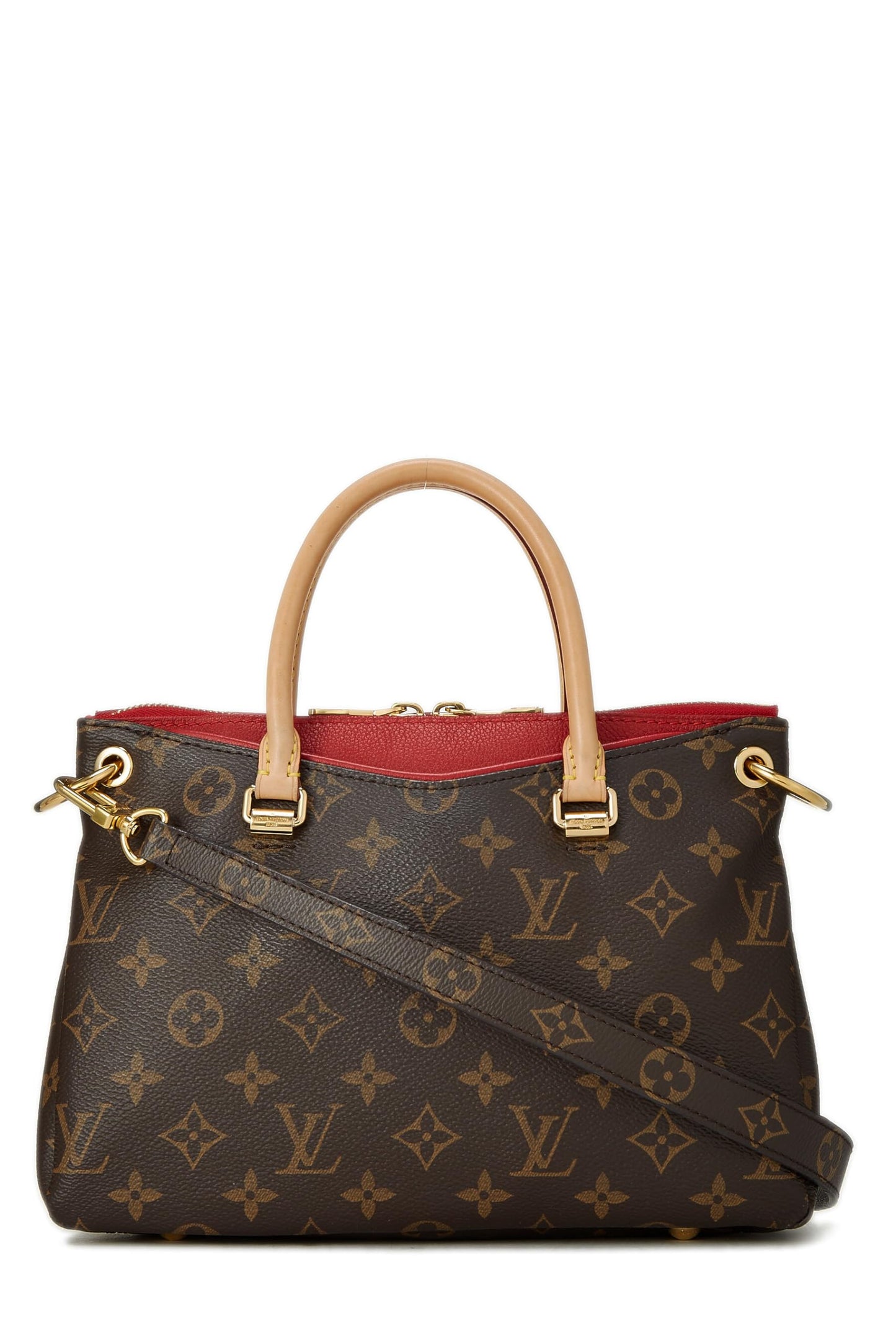 Louis Vuitton,  Red Monogram Canvas Pallas BB, Red