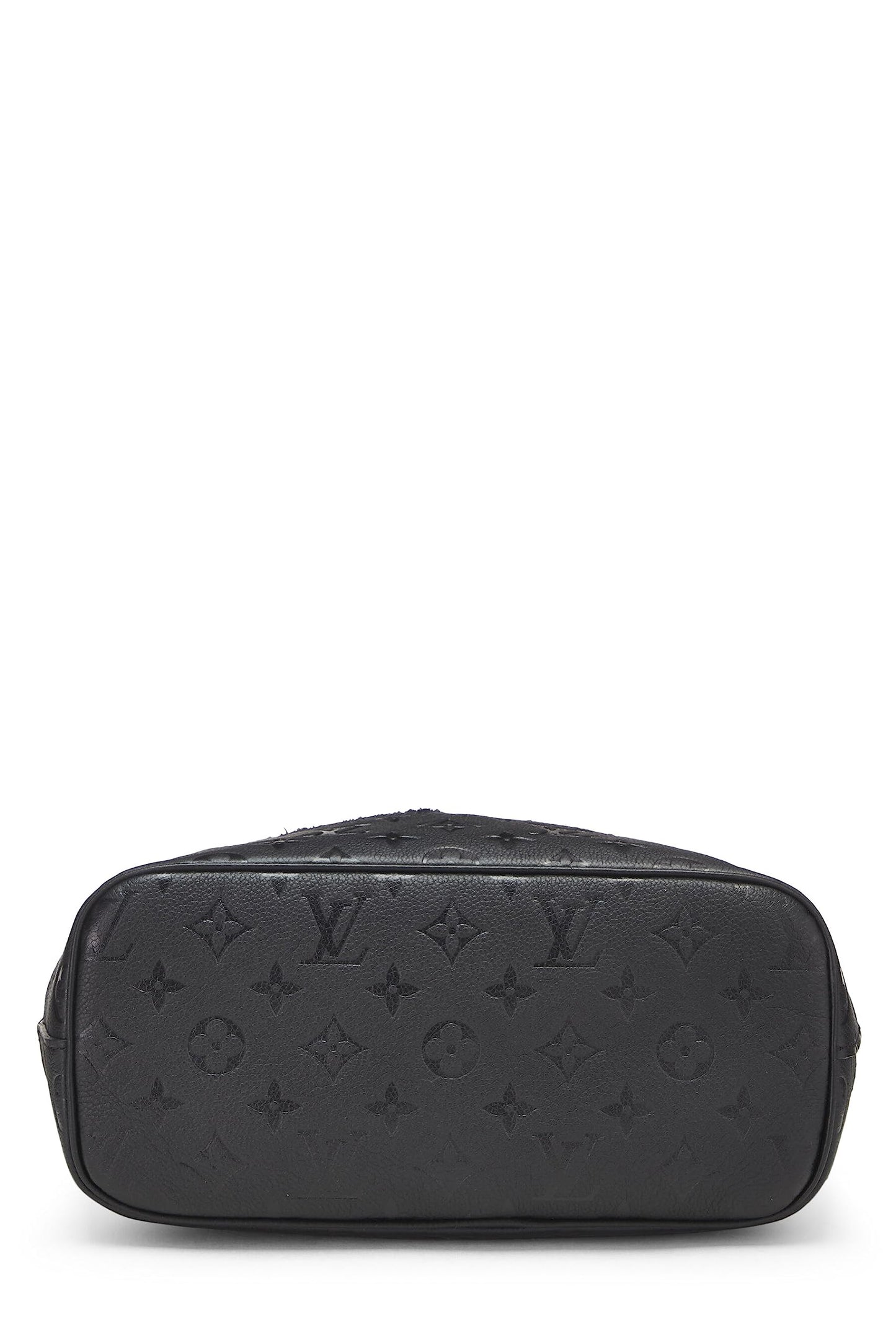 Louis Vuitton,  Comme des Garçons x Louis Vuitton Black Monogram Empreinte Bag with Holes PM, Black