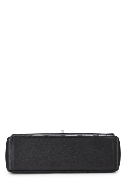 Chanel,  Black Quilted Caviar Diana Flap Jumbo, Black