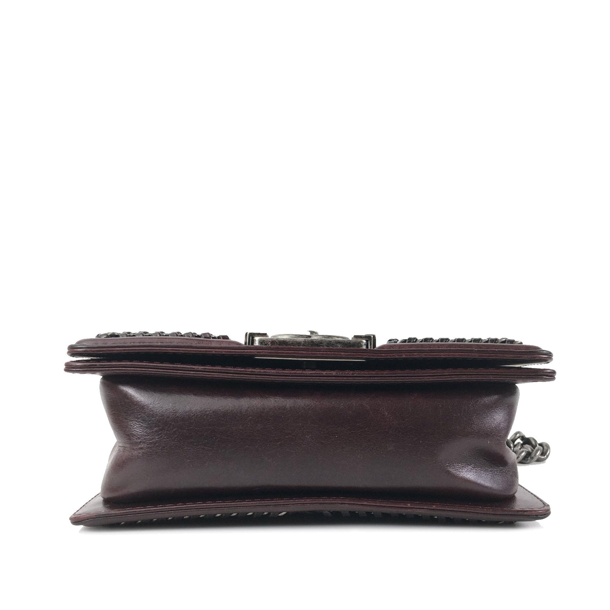 CHANEL Small Calfskin Boy Top Handle Flap Satchel