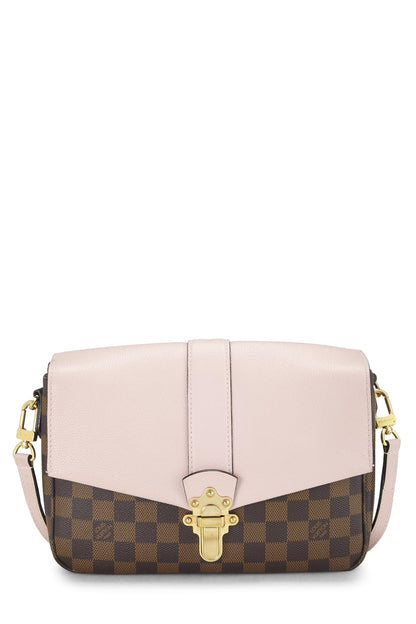 Louis Vuitton,  Pink Damier Ebene Clapton Crossbody, Pink
