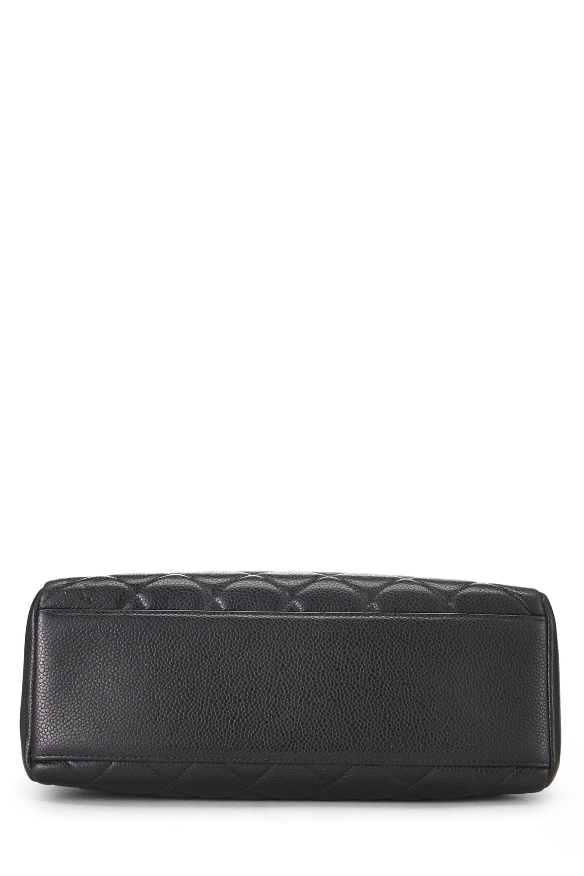 Chanel,  Black Quilted Caviar Pocket Camera Bag Medium, Black